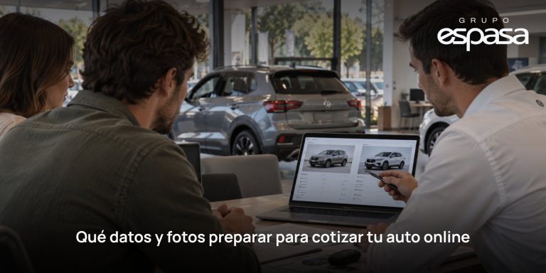 Qué datos y fotos preparar para cotizar tu auto online – Grupo Espasa